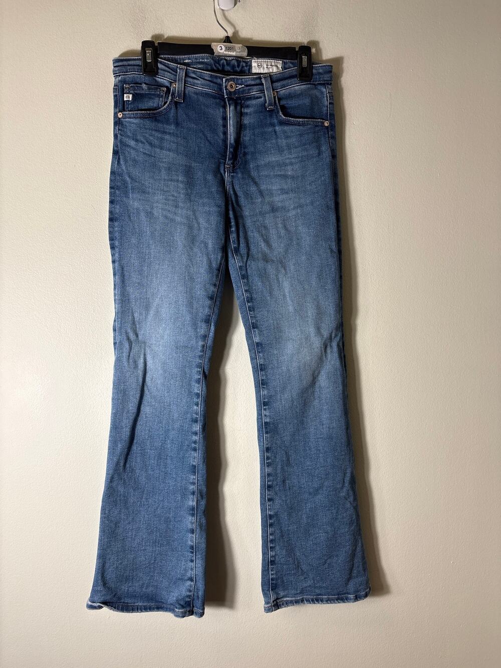 AG Angel Low Rise Boot Denim Sz 29